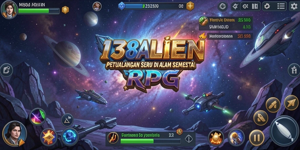 Tangkapan layar gameplay <strong>138ALIEN</strong> menunjukkan aksi seru dalam eksplorasi galaksi.