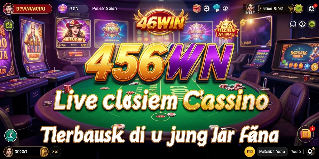 Screenshot gameplay 456WIN menampilkan dealer dan pemain dalam suasana Live Casino.