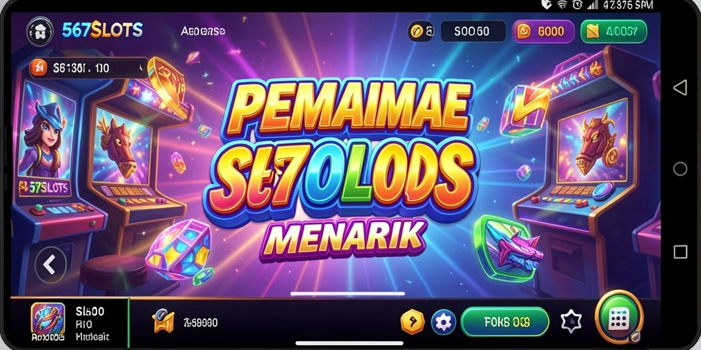 Tampilan gameplay menarik dari 567SLOTS dengan berbagai tema slot.