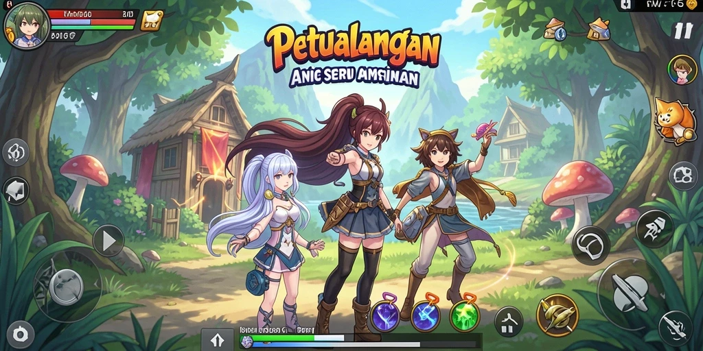 Screenshot utama FW66 menampilkan aksi memukau dari karakter Anime.