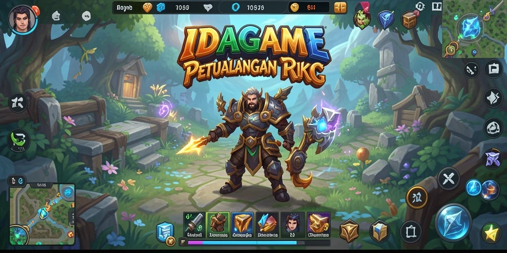 Tangkapan layar menunjukkan aksi pertarungan seru dalam IDAGAME.