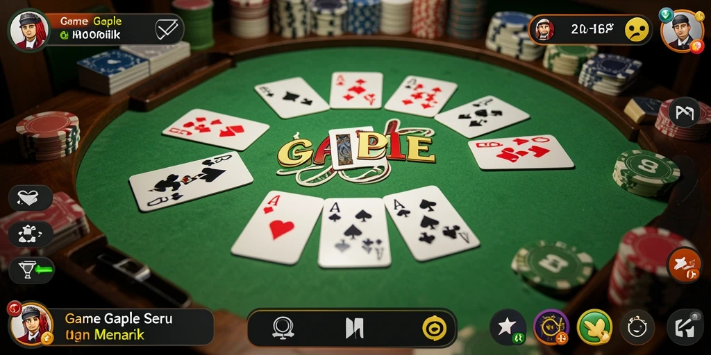 Screenshot N06 menunjukkan gameplay Gaple yang mengasyikkan.
