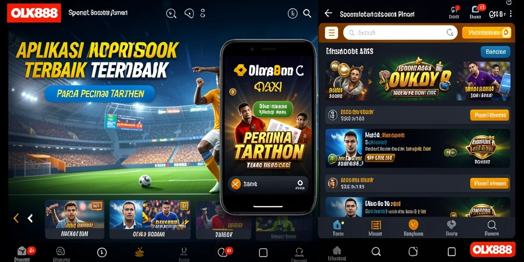 Screenshot OLX888 menampilkan antarmuka taruhan olahraga yang menarik.