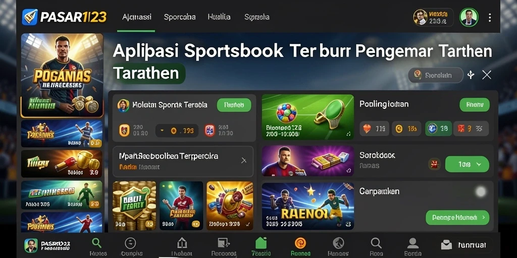 Tampilan antarmuka PASAR123 yang menarik untuk pengalaman taruhan.