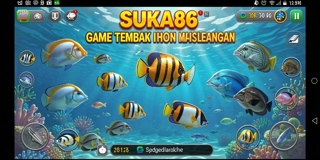 Tampilan antarmuka yang menarik dari gameplay Tembak Ikan.