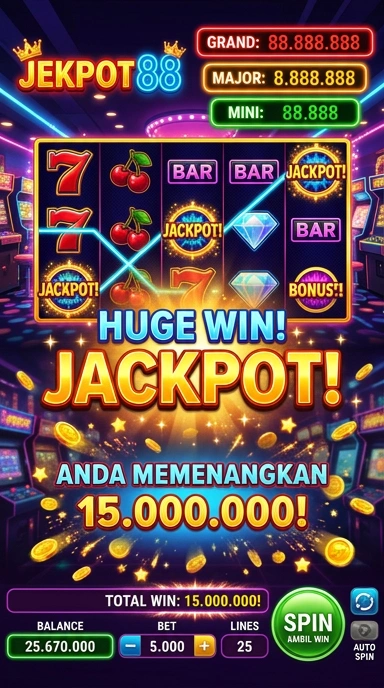 Screenshot tampilan beranda aplikasi jekpot88 yang ramah pengguna.